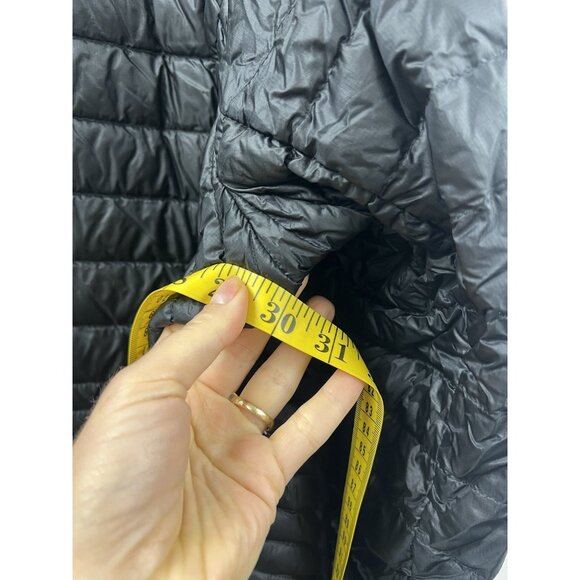 Duluth Trading Down Packable Long Puffer Coat Lightweight Nylon Jacket Black 3X - Picture 10 of 11